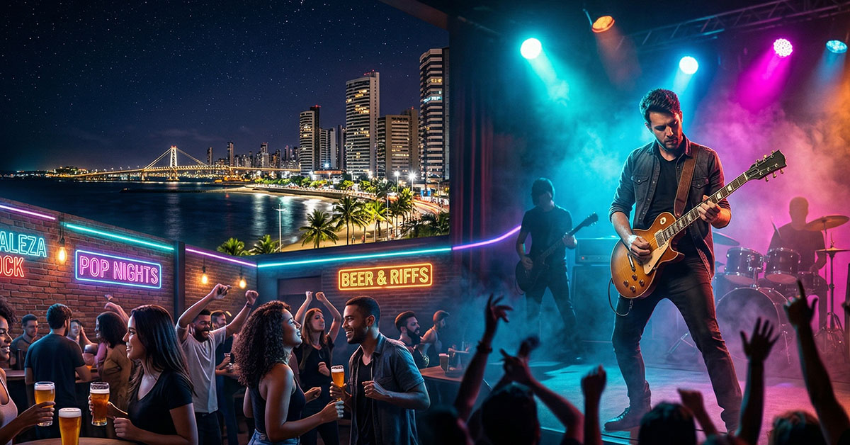 Roteiro do Rock e Pop em Fortaleza para 2026